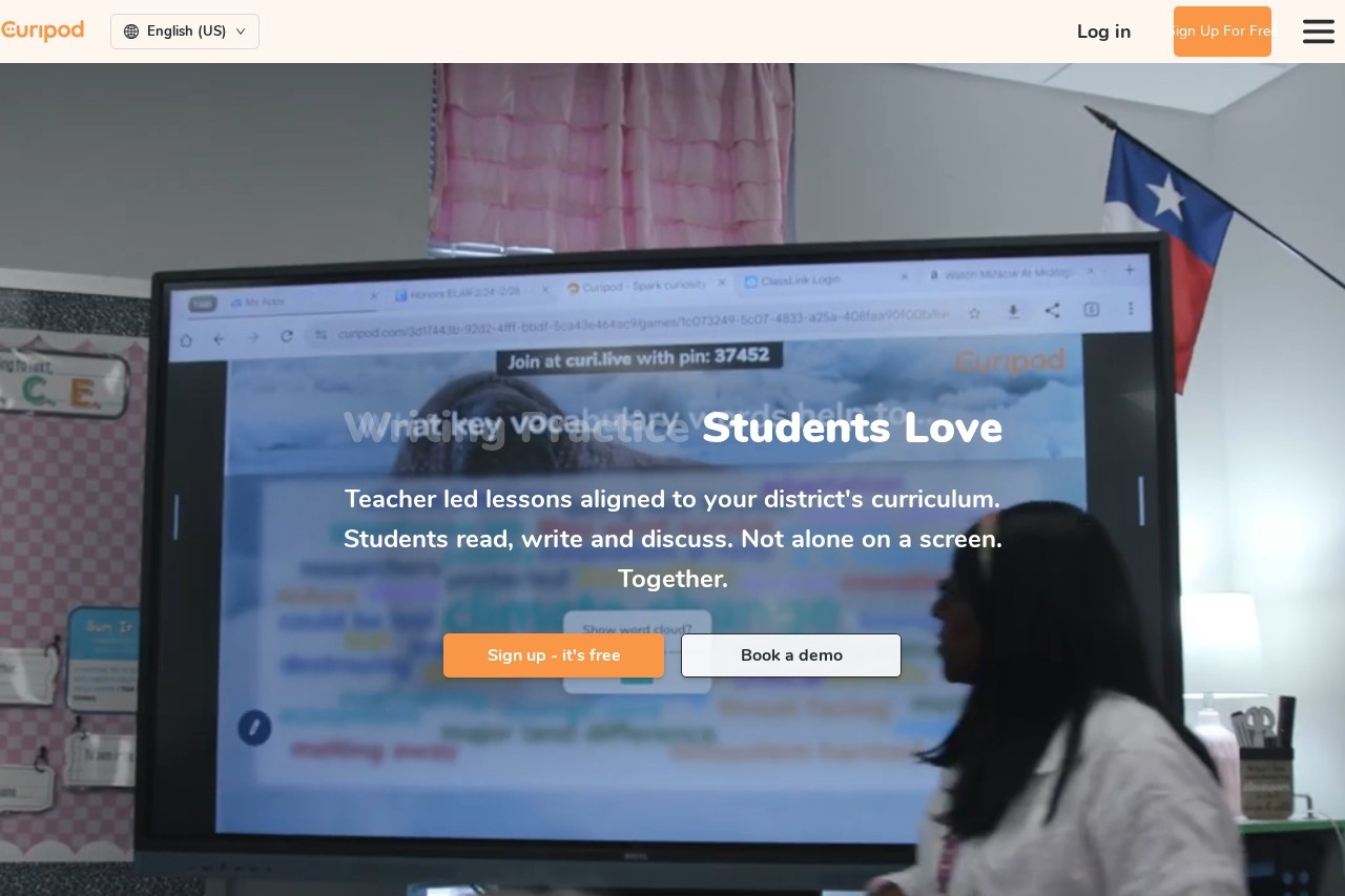 Curipod screenshot
