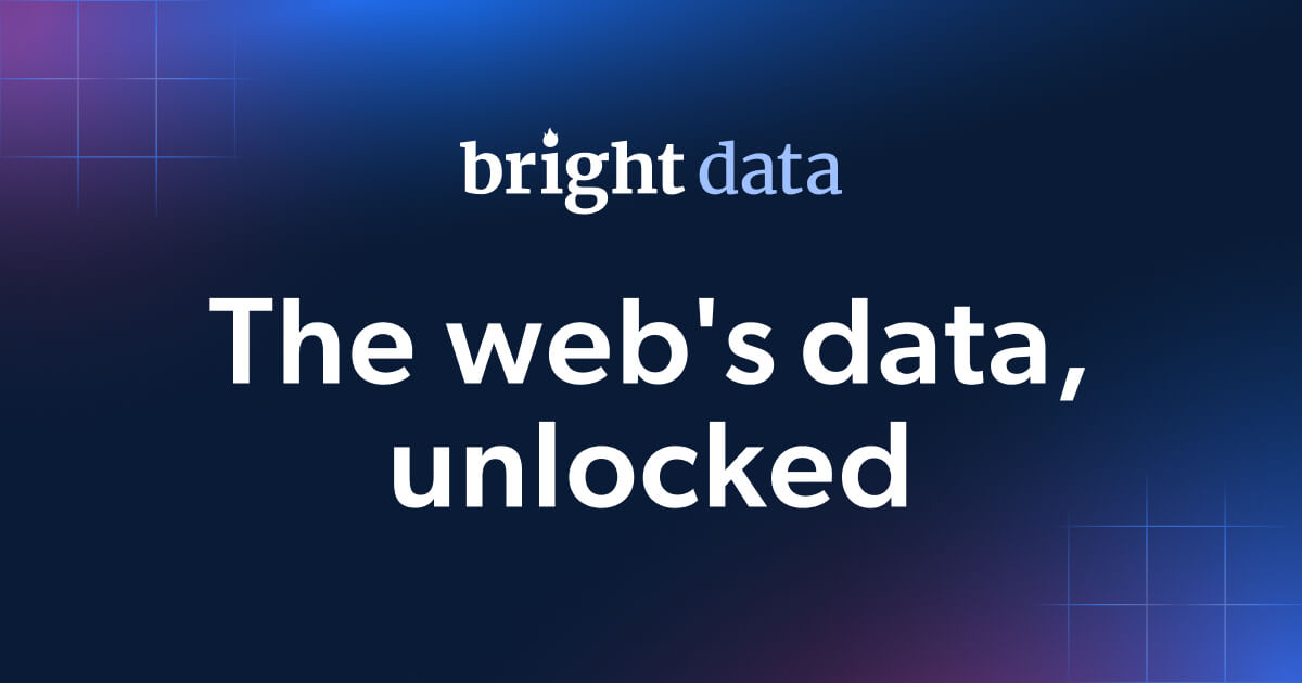 Bright Data screenshot