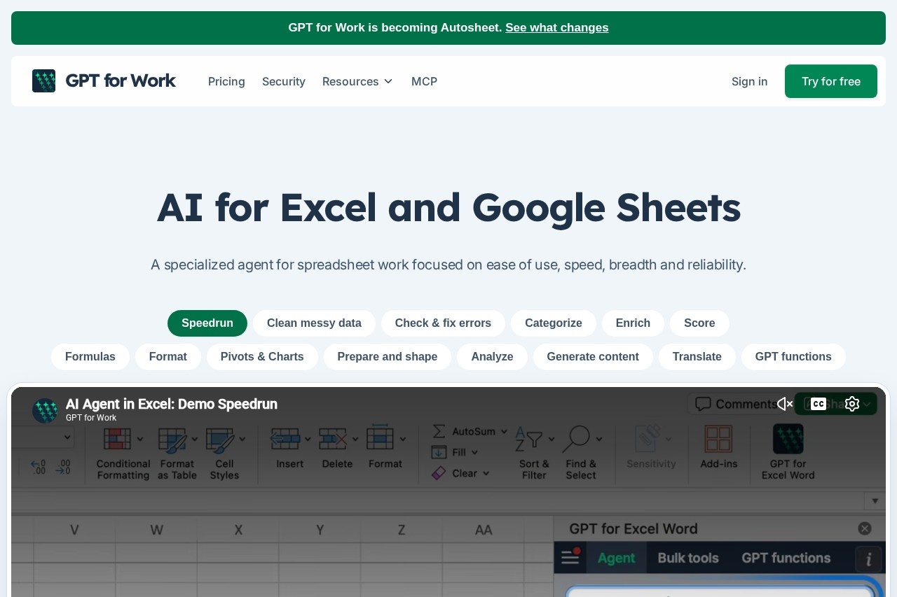 GPT for Work screenshot