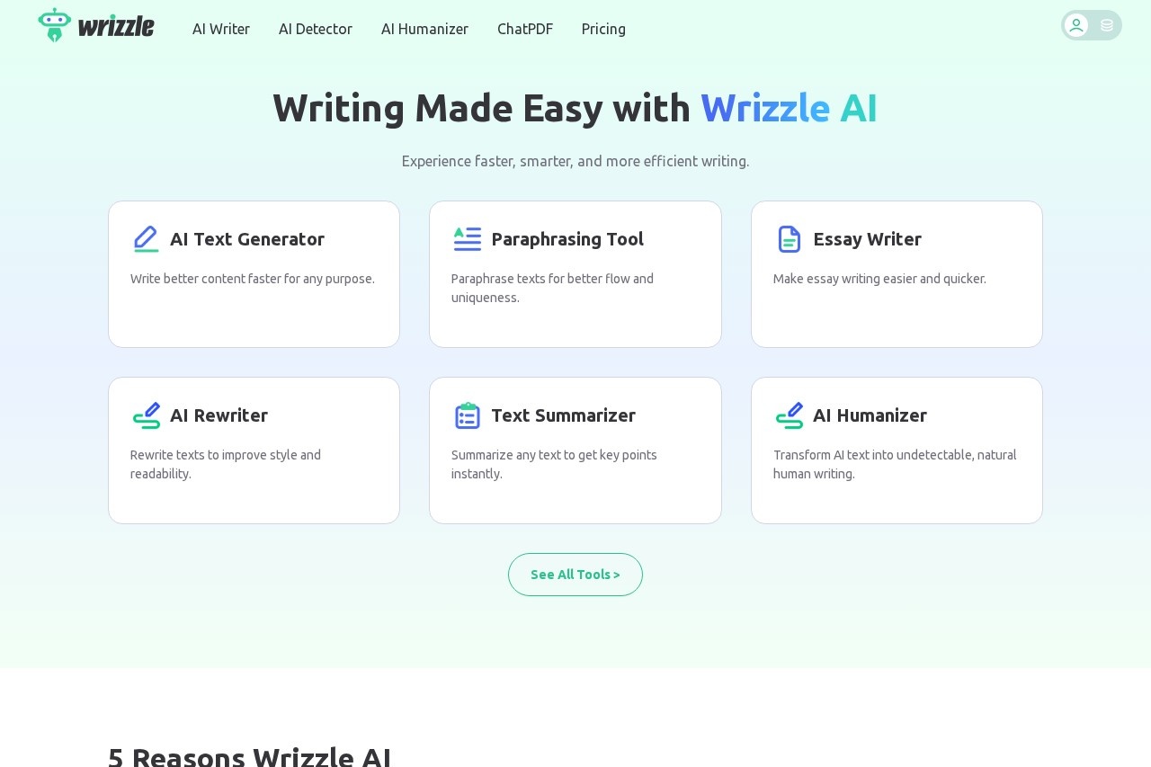 Wrizzle AI screenshot
