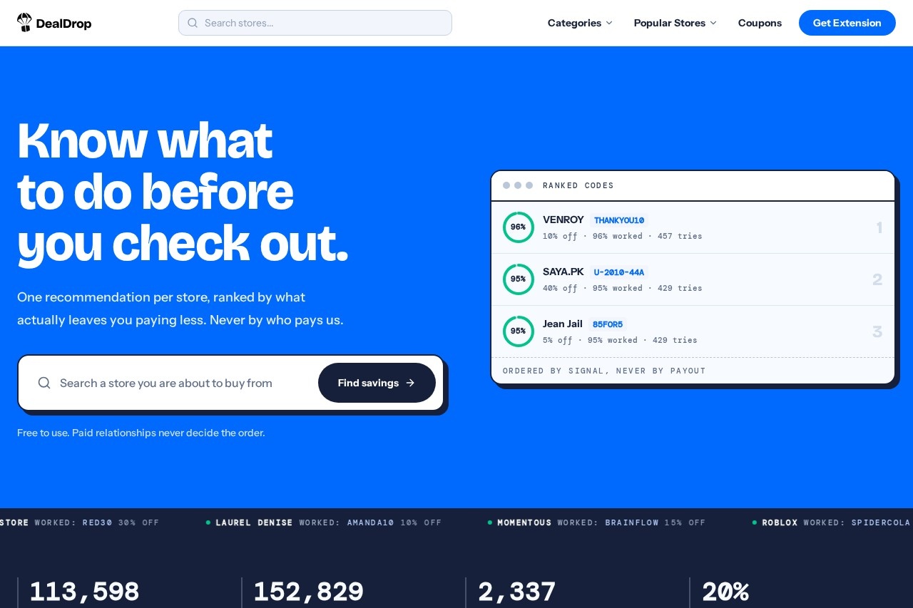 DealDrop screenshot