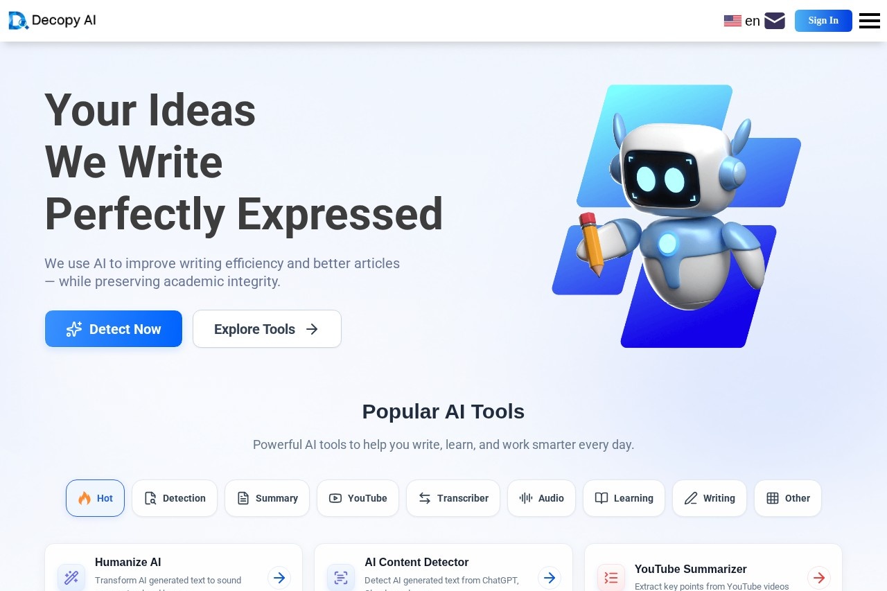 Decopy AI screenshot