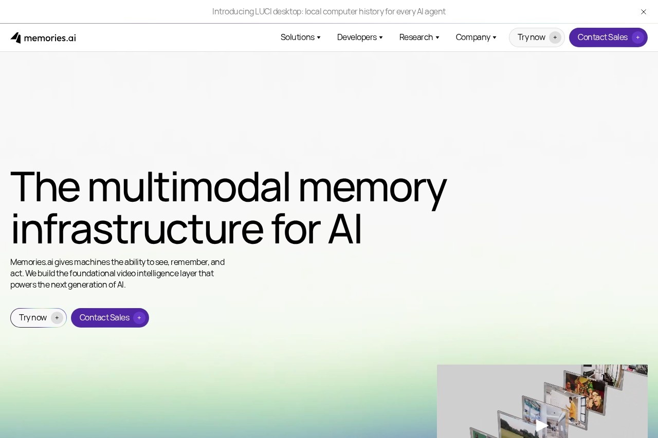 Memories.ai screenshot