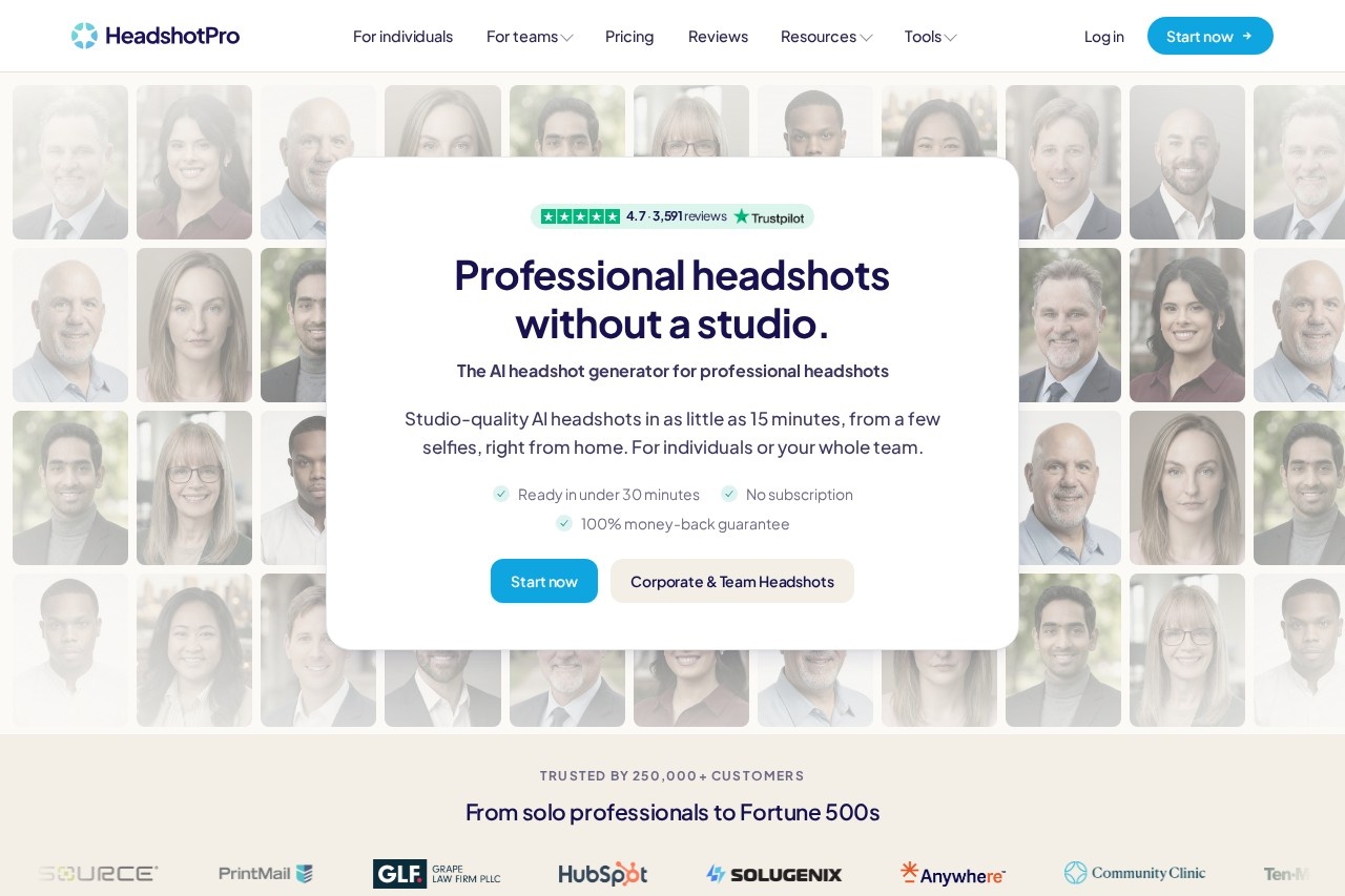 HeadshotPro screenshot