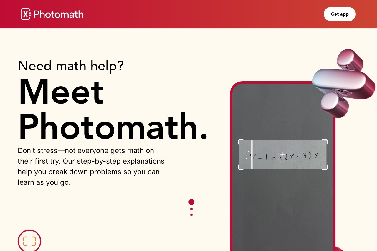 Photomath screenshot