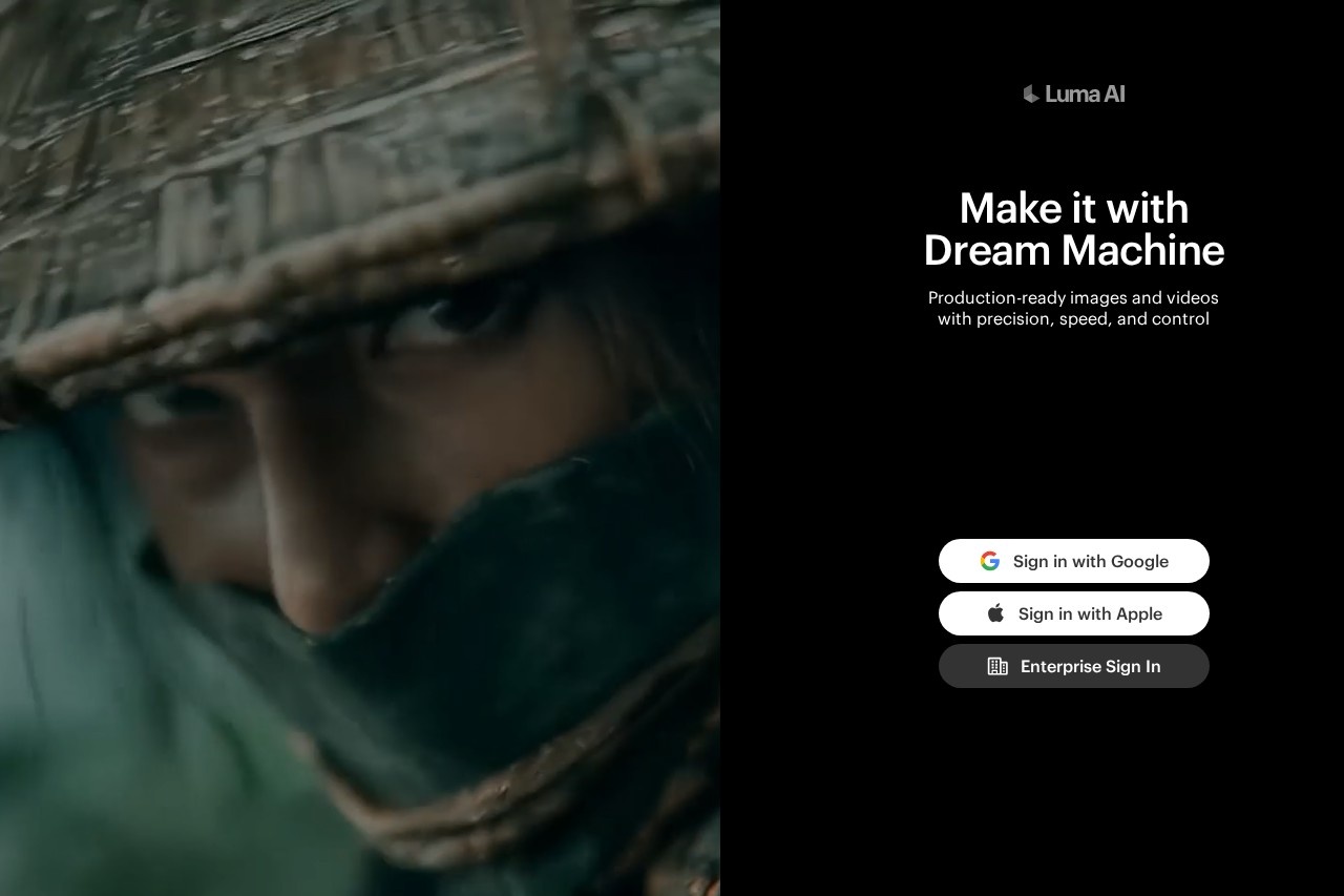 Luma Dream Machine screenshot