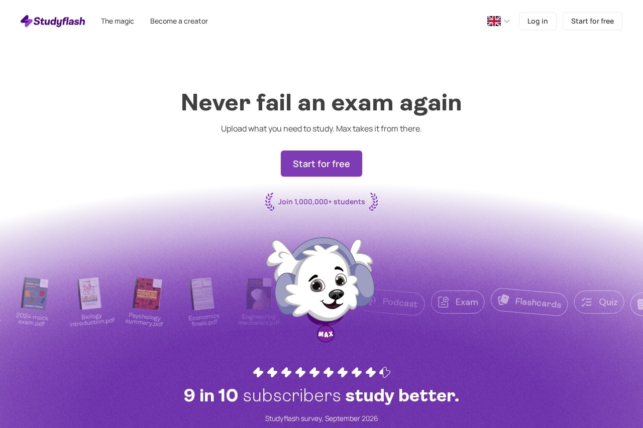 Studyflash screenshot
