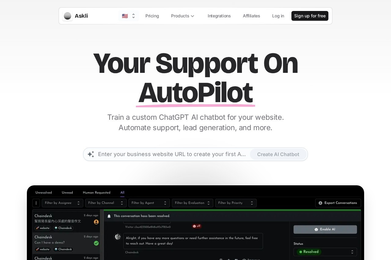 Askli screenshot
