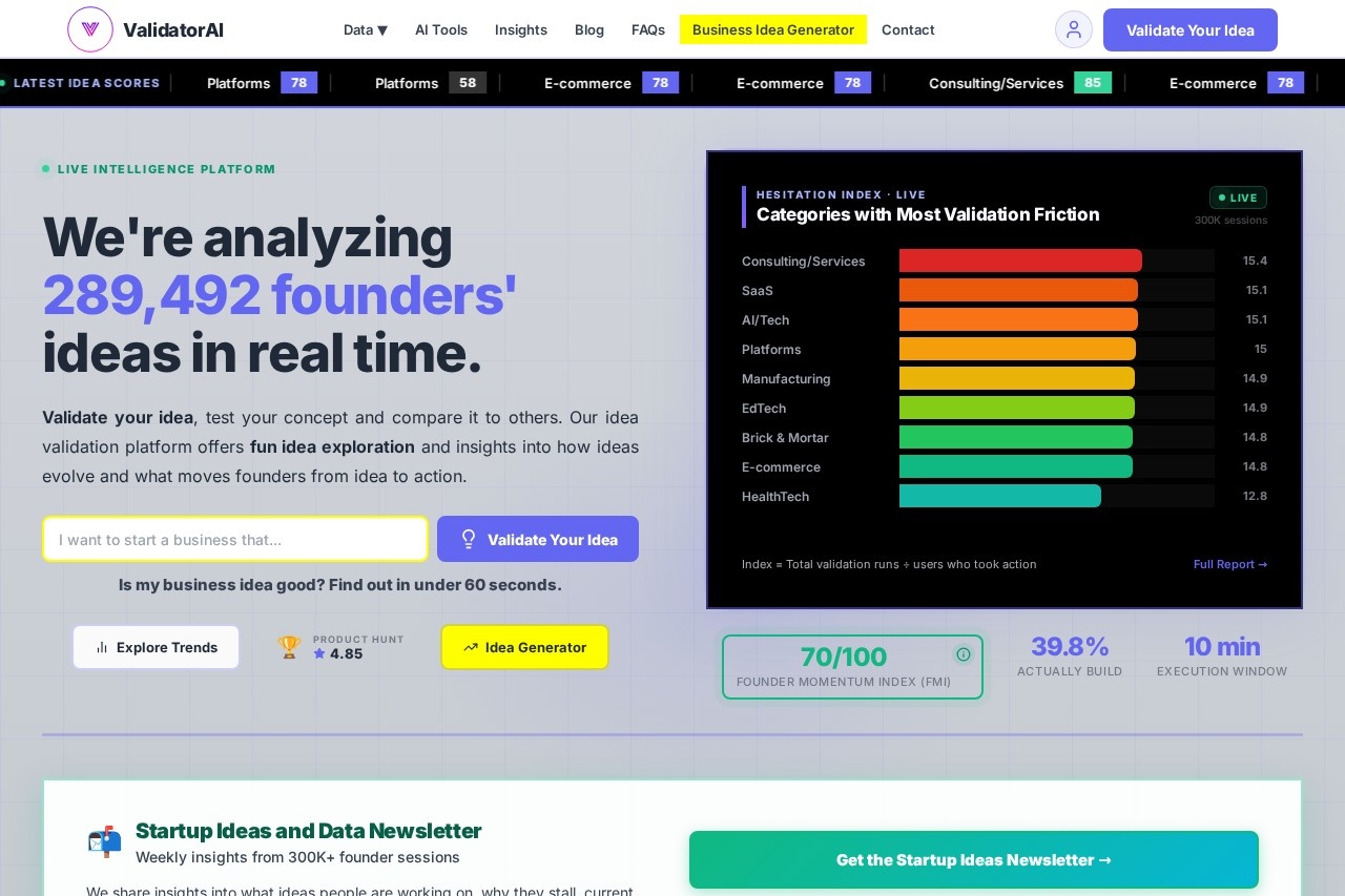 ValidatorAI screenshot