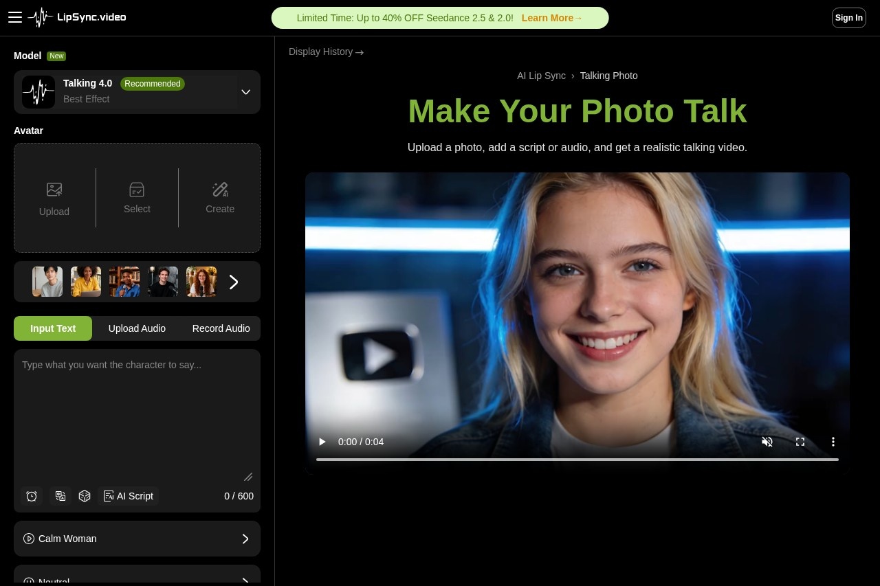 Talking Photo - LipSync screenshot