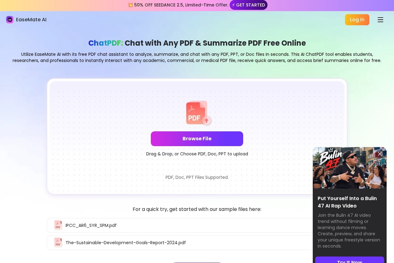 EaseUS ChatPDF screenshot