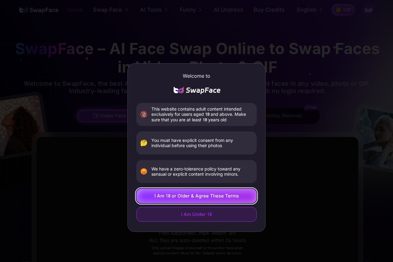 SwapFace screenshot