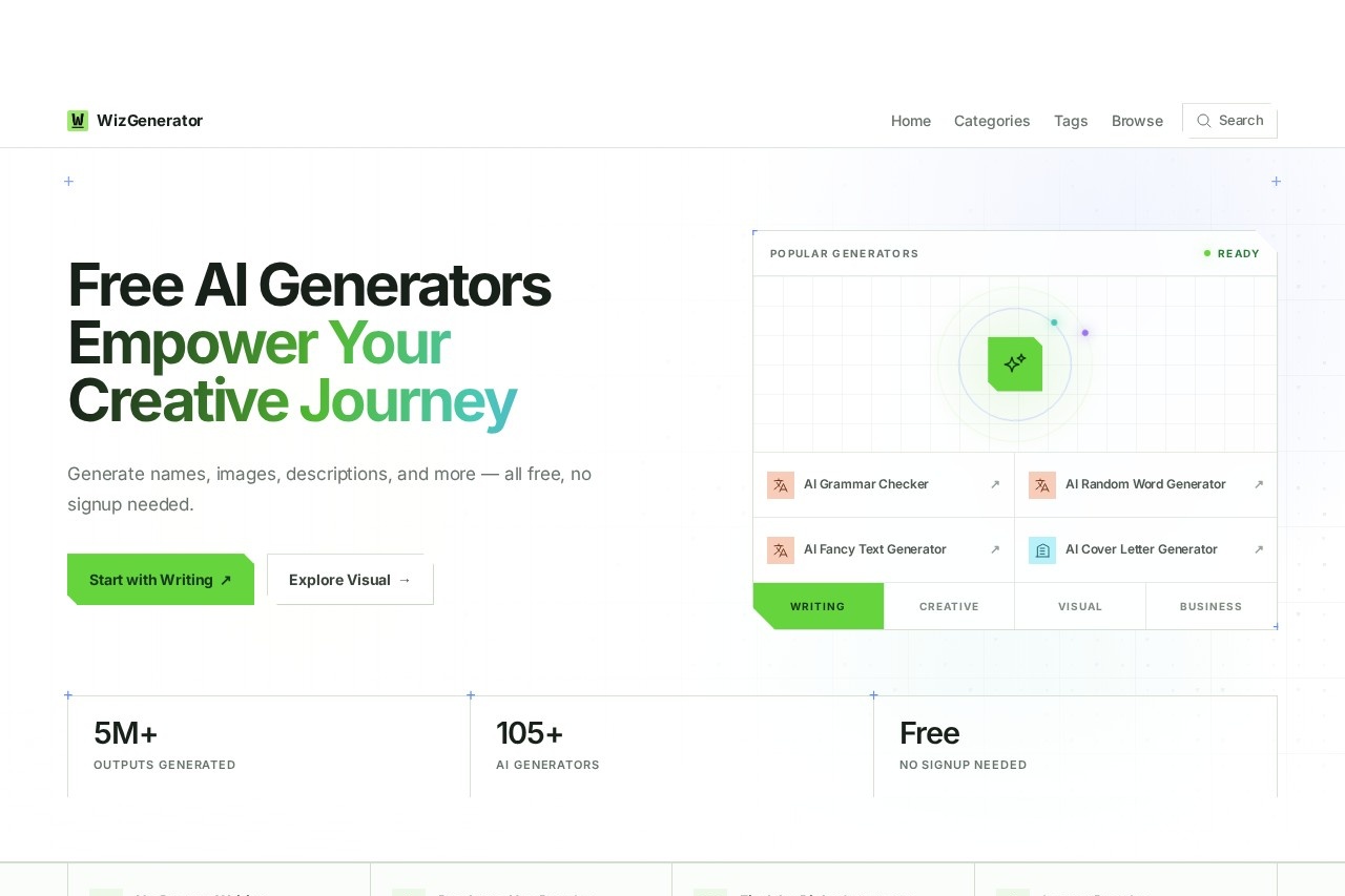 WizGenerator screenshot