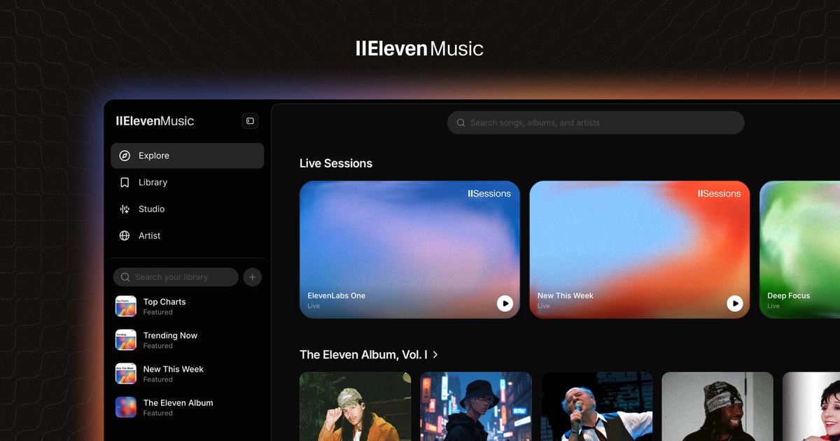 ElevenMusic screenshot