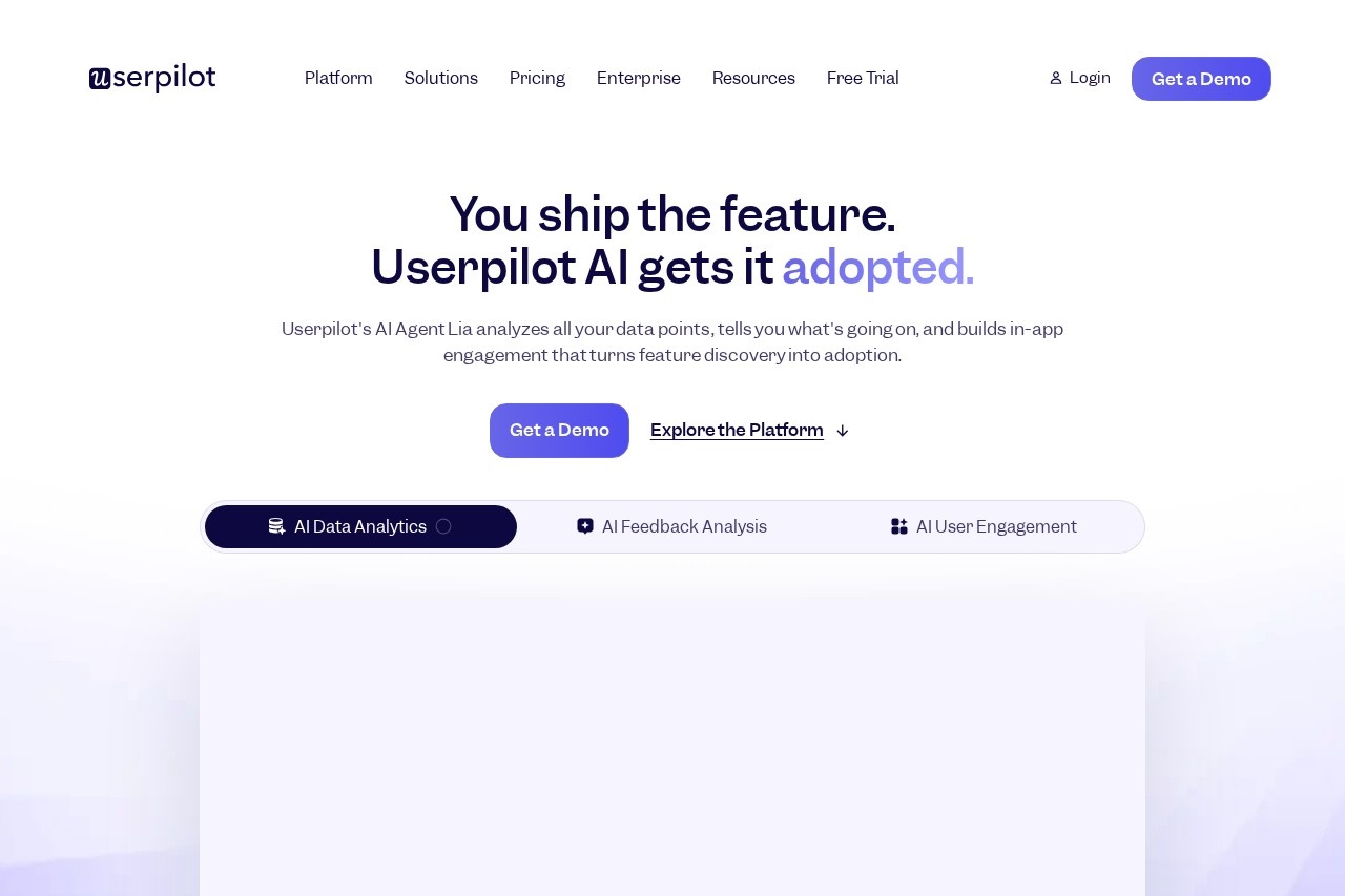 Userpilot screenshot