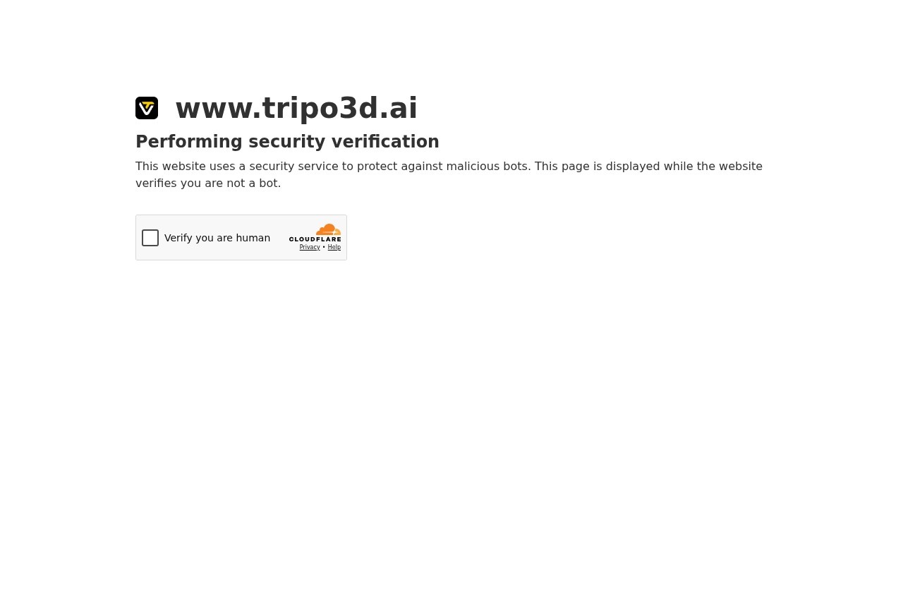 Tripo AI screenshot