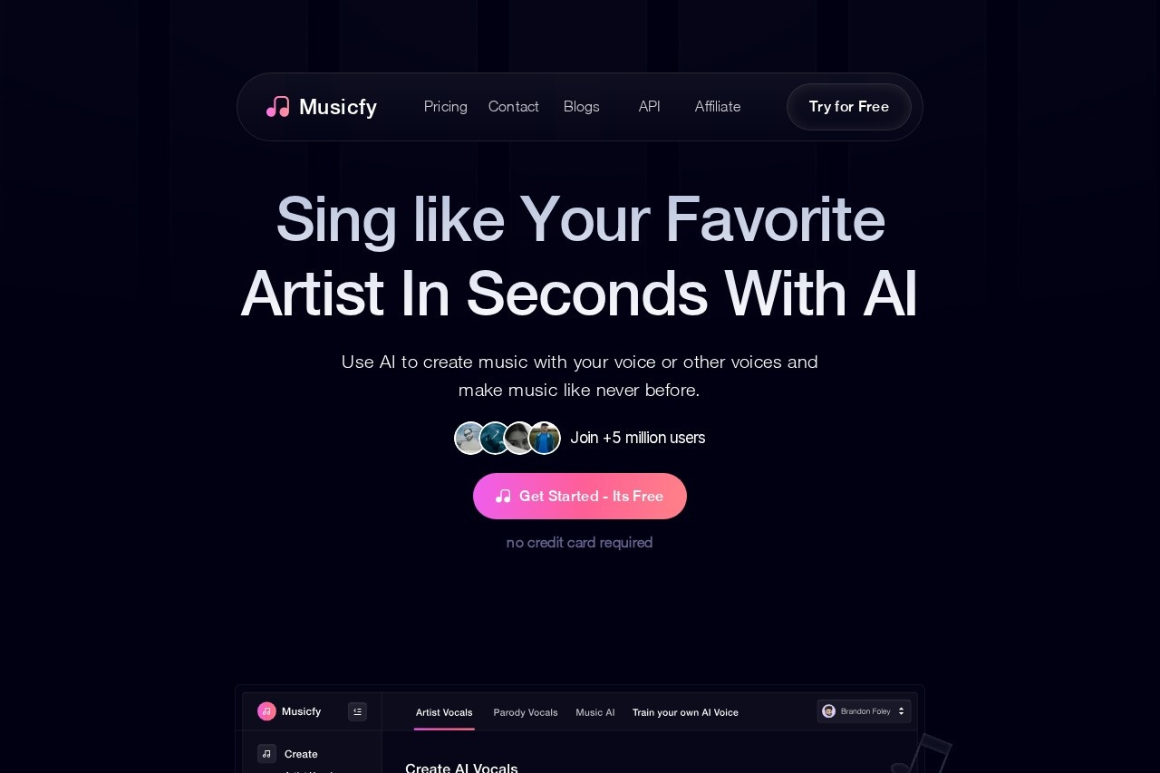 Musicfy AI screenshot