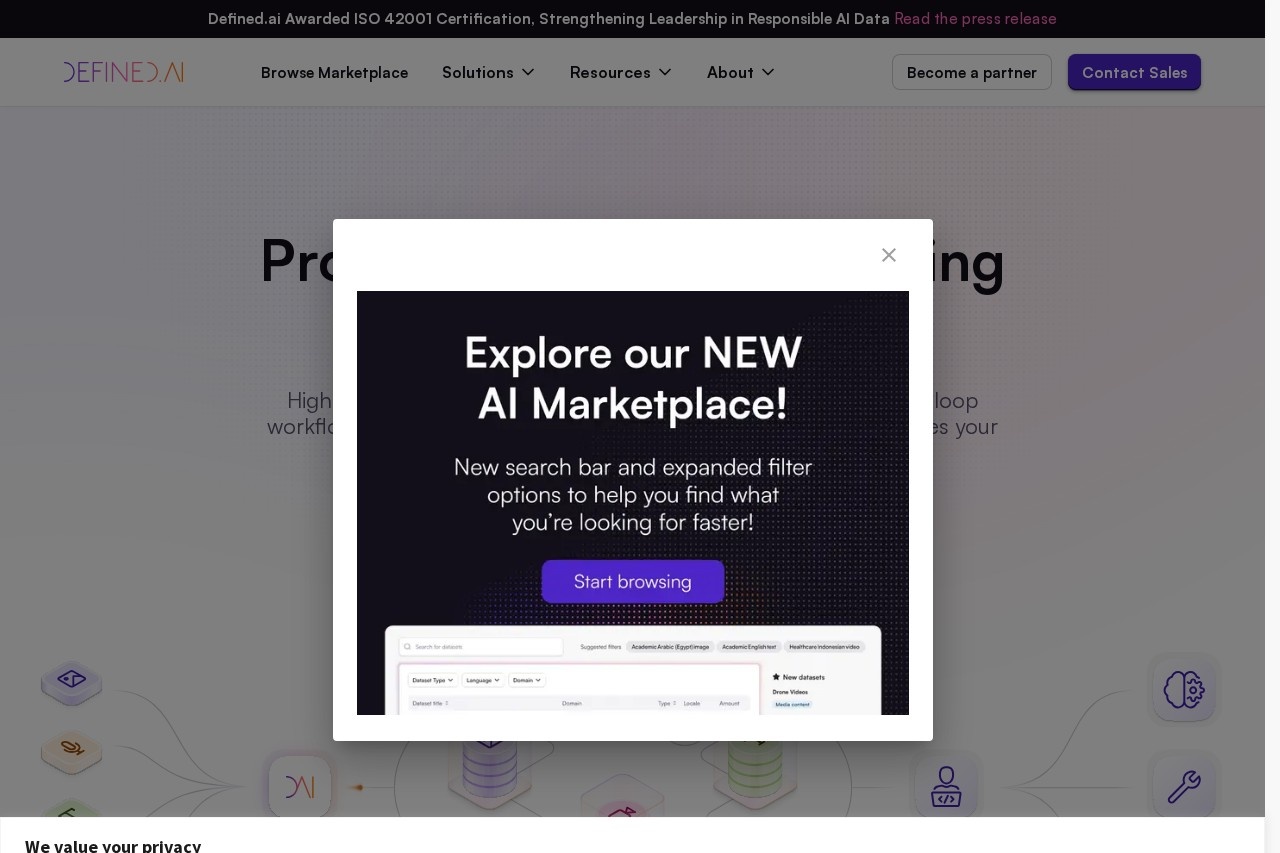 Defined.ai screenshot