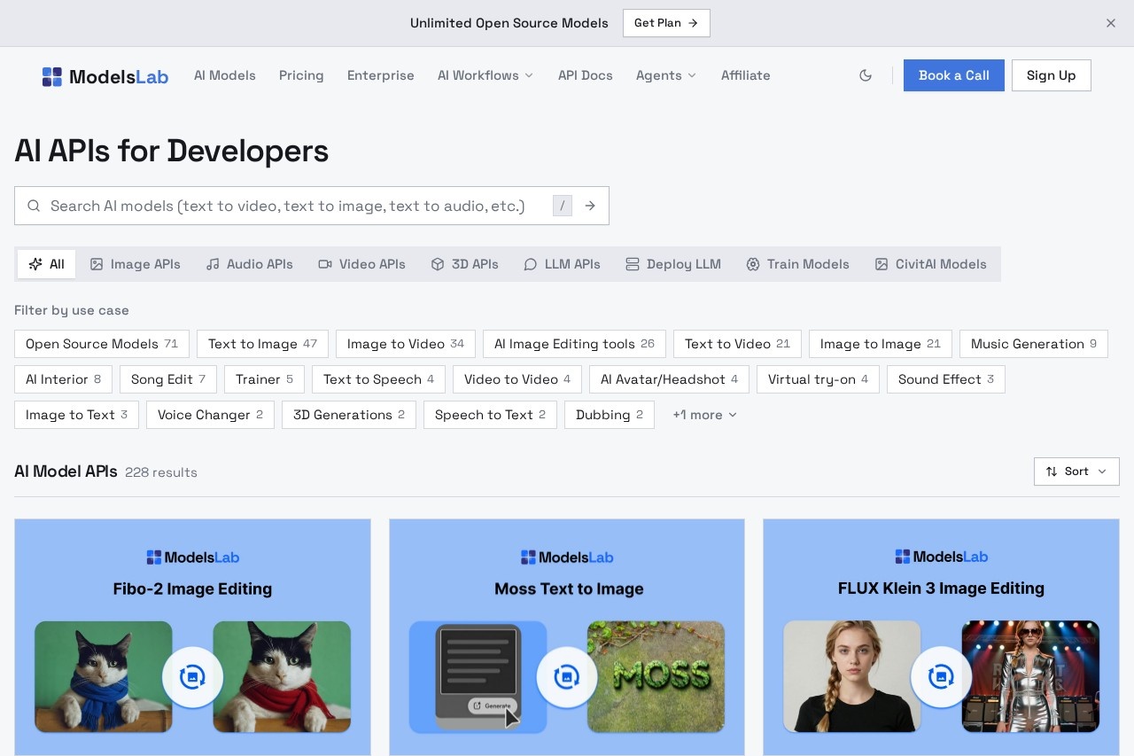 ModelsLab 截图