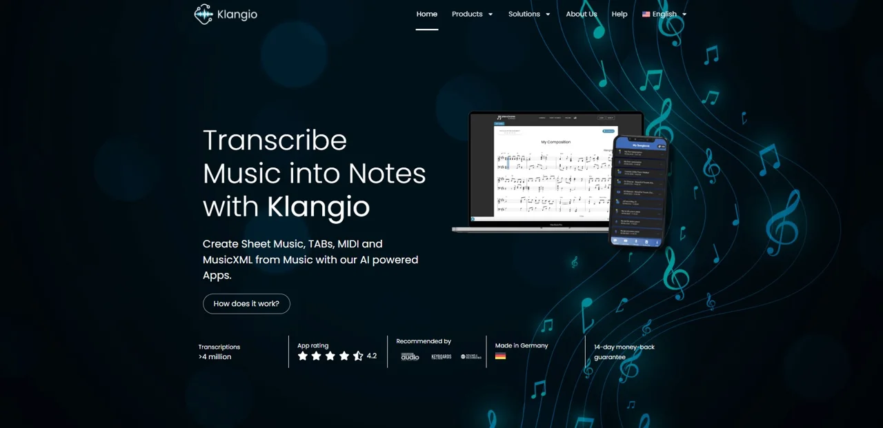 Klangio screenshot