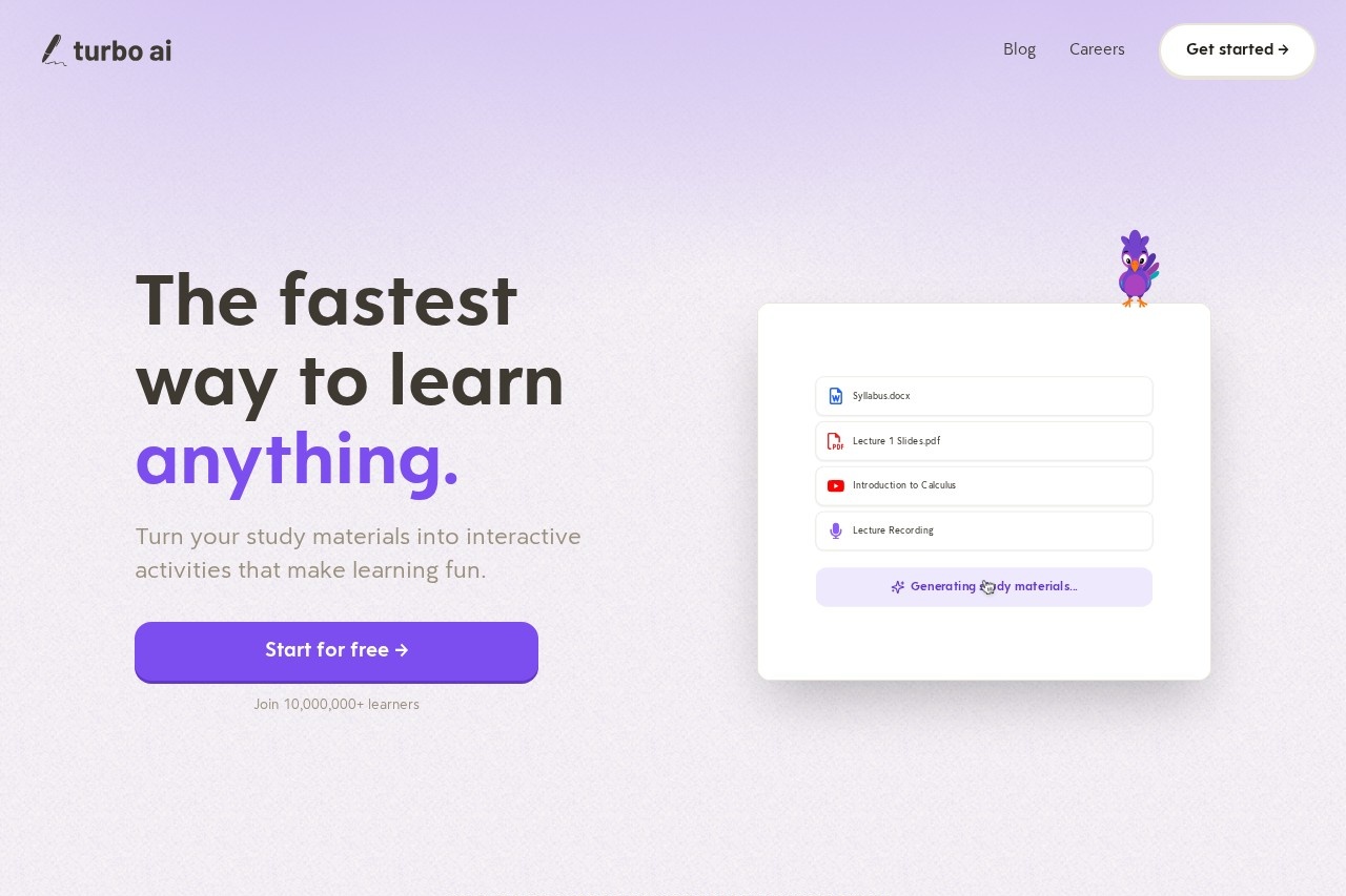 TurboLearn AI screenshot