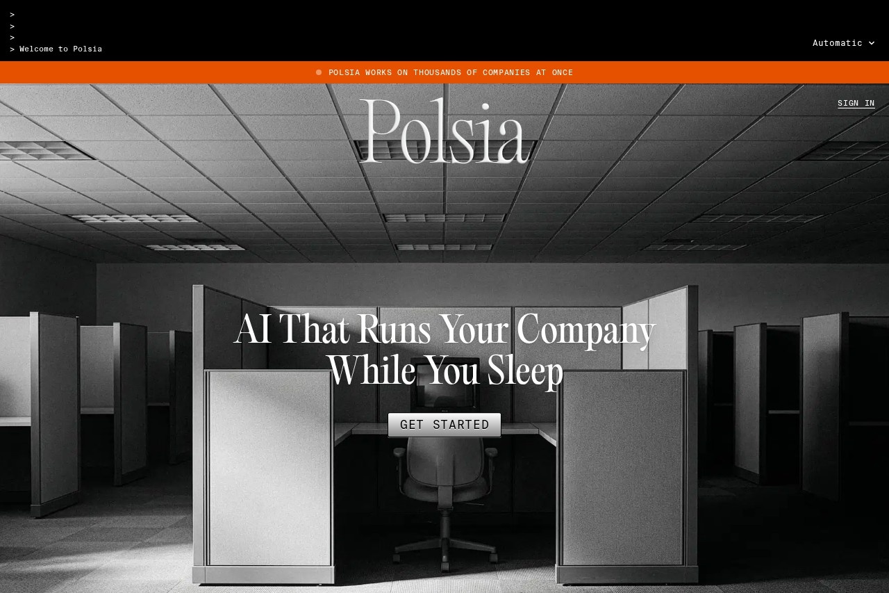 Polsia screenshot