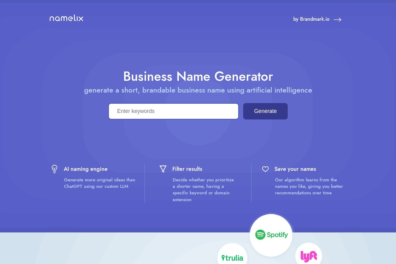 Namelix screenshot