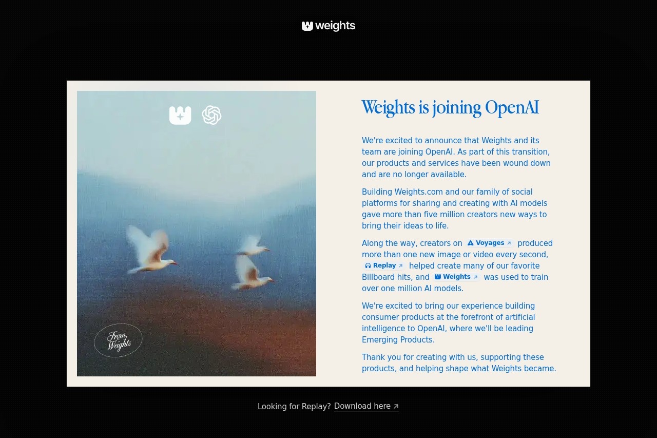 Weights screenshot