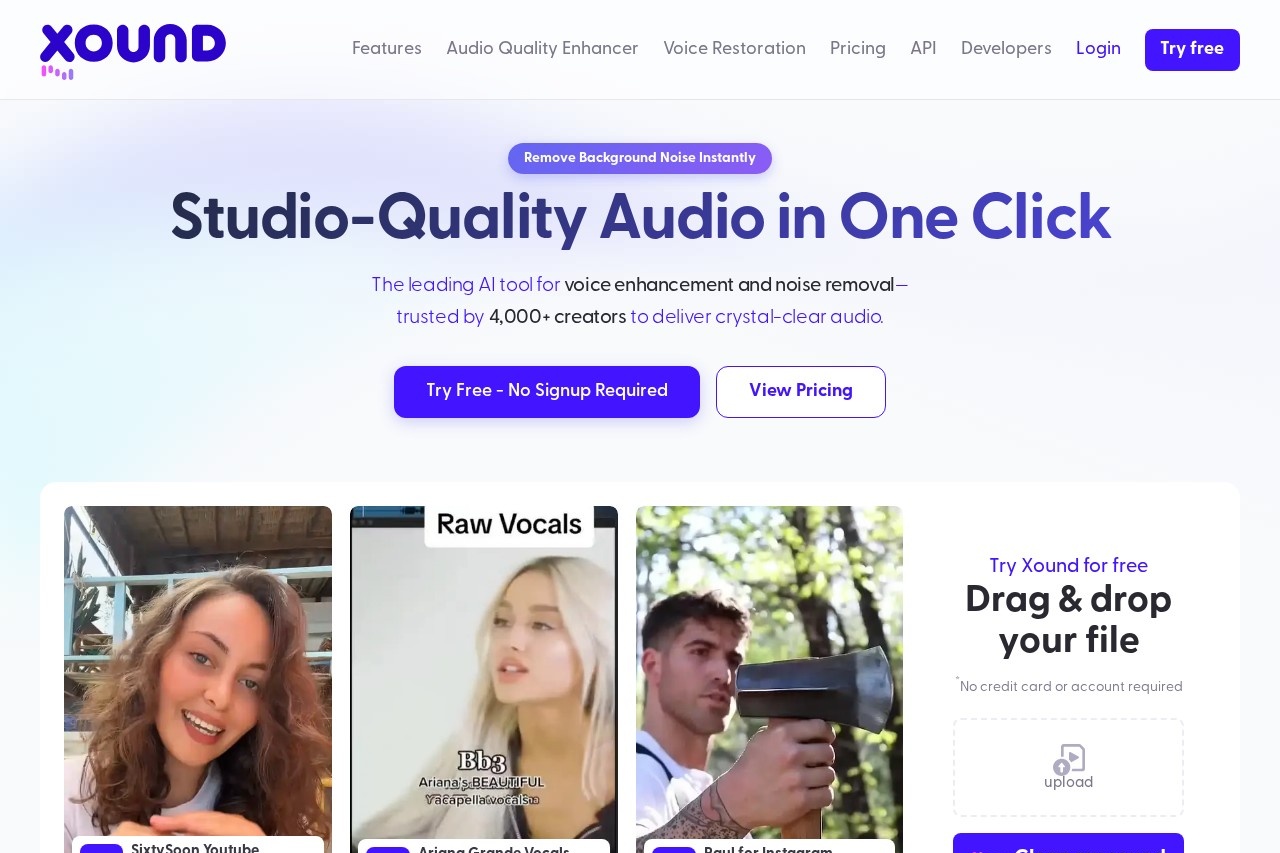 Xound.io screenshot