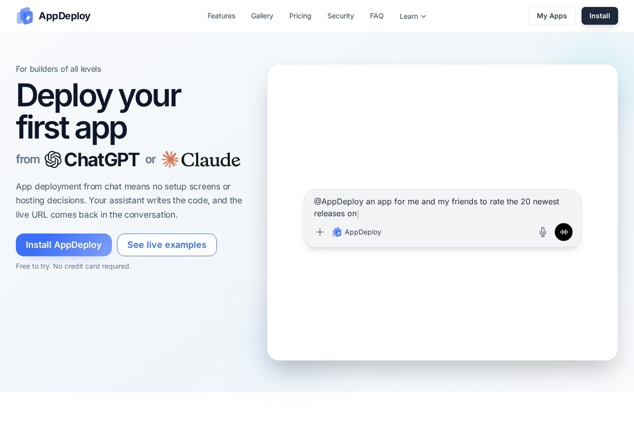AppDeploy screenshot
