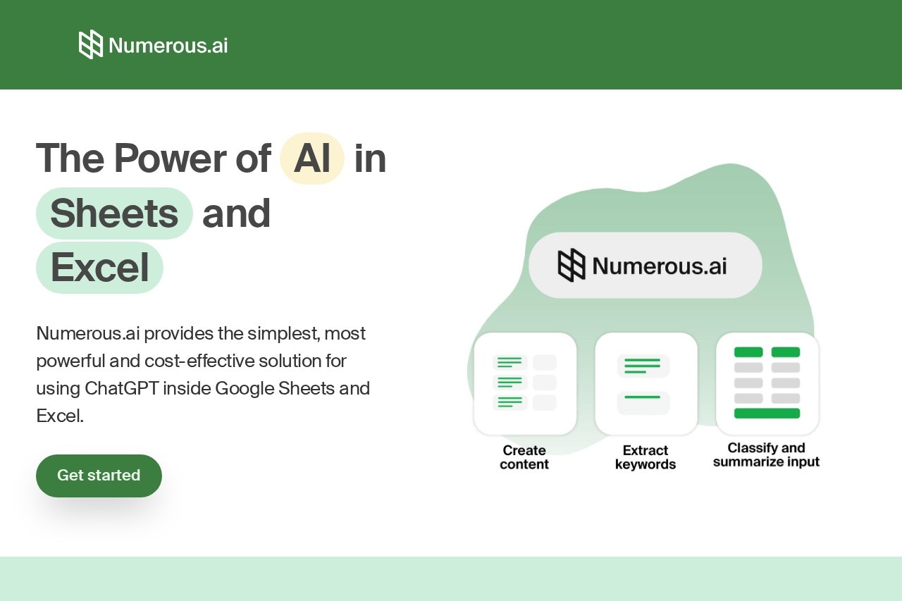 Numerous.ai screenshot