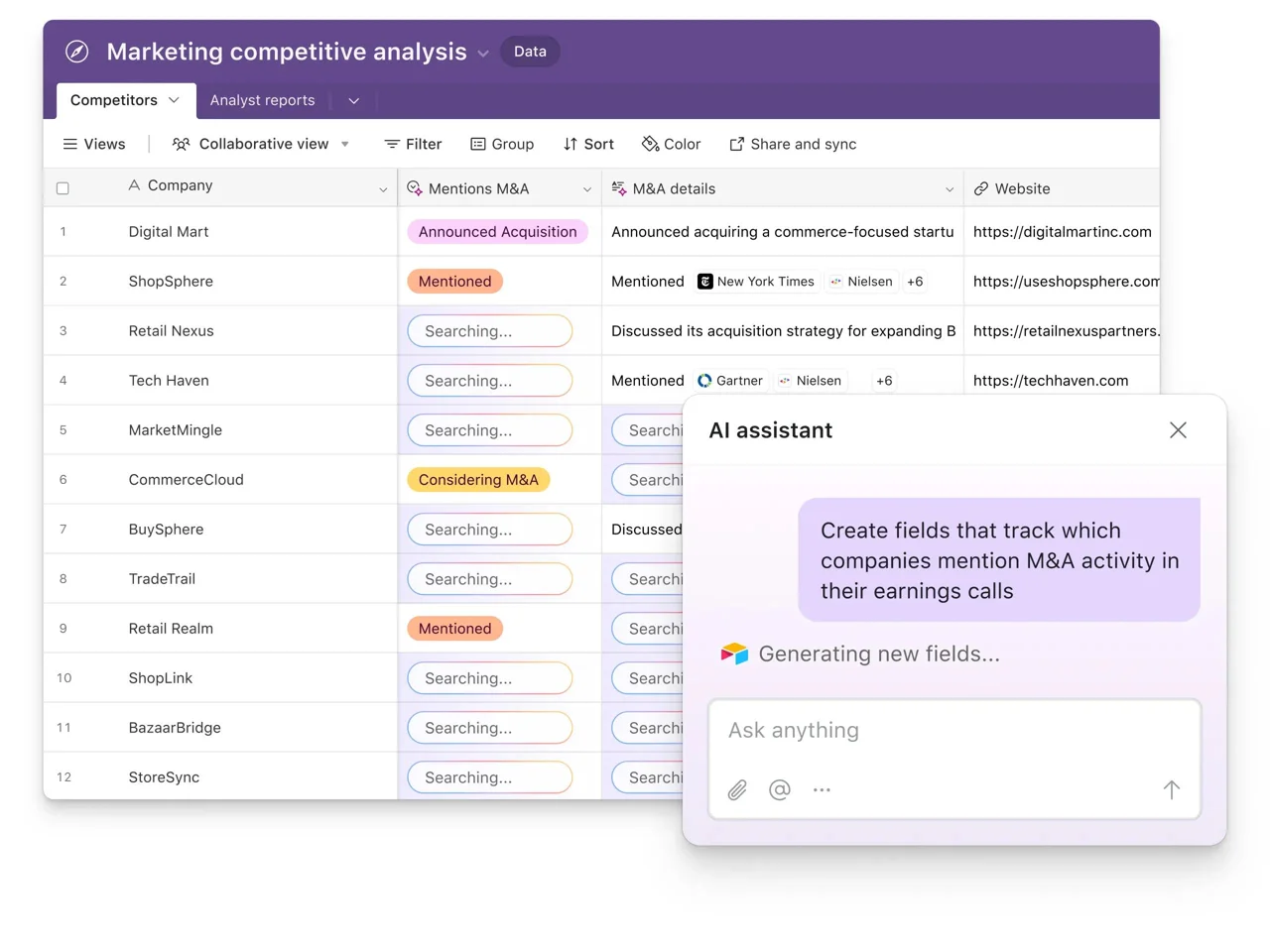 Airtable screenshot