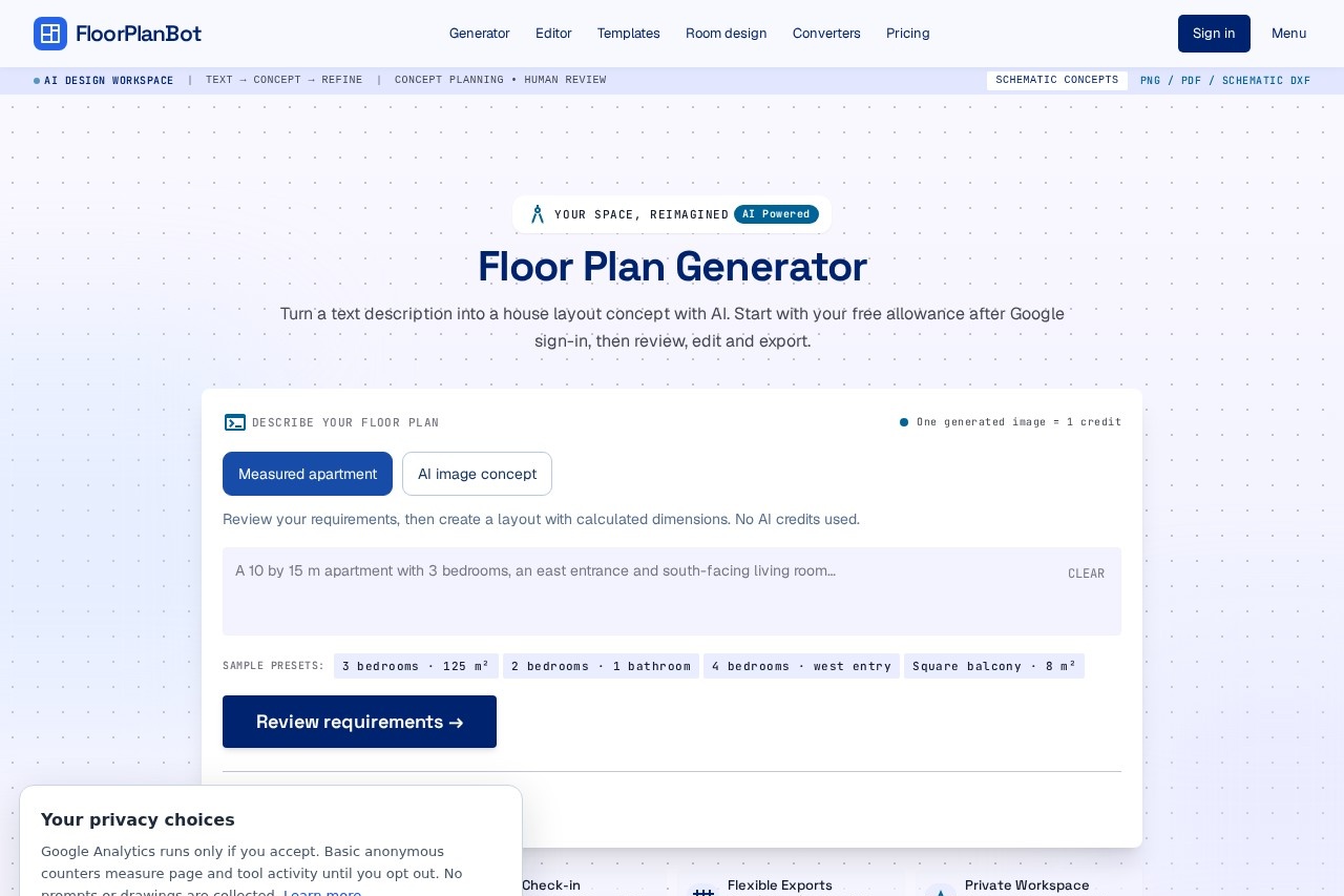 FloorPlanBot screenshot