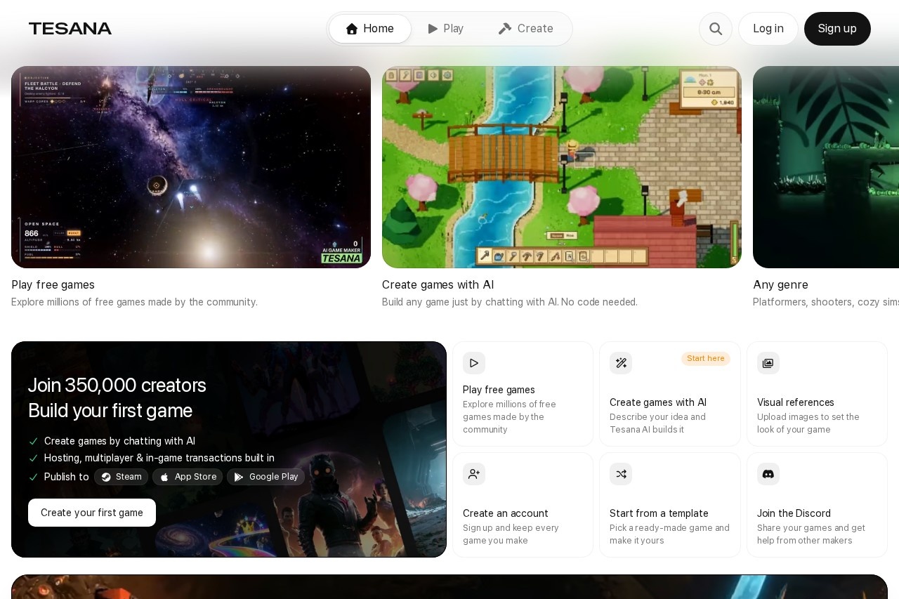 Tesana screenshot