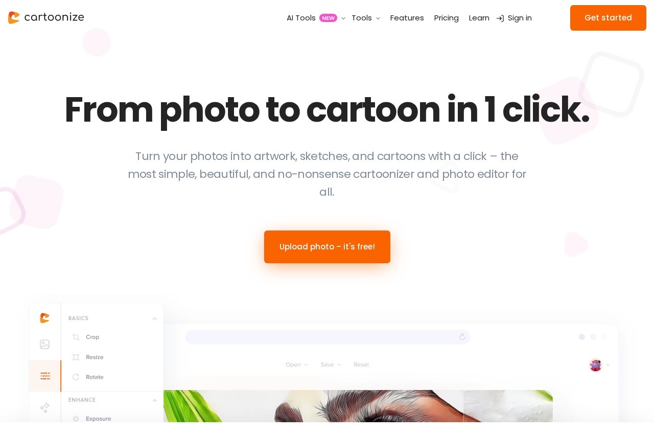 Cartoonize screenshot