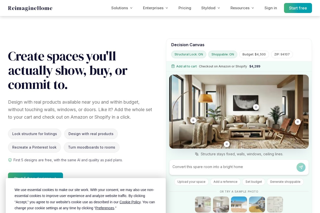 ReimagineHome screenshot