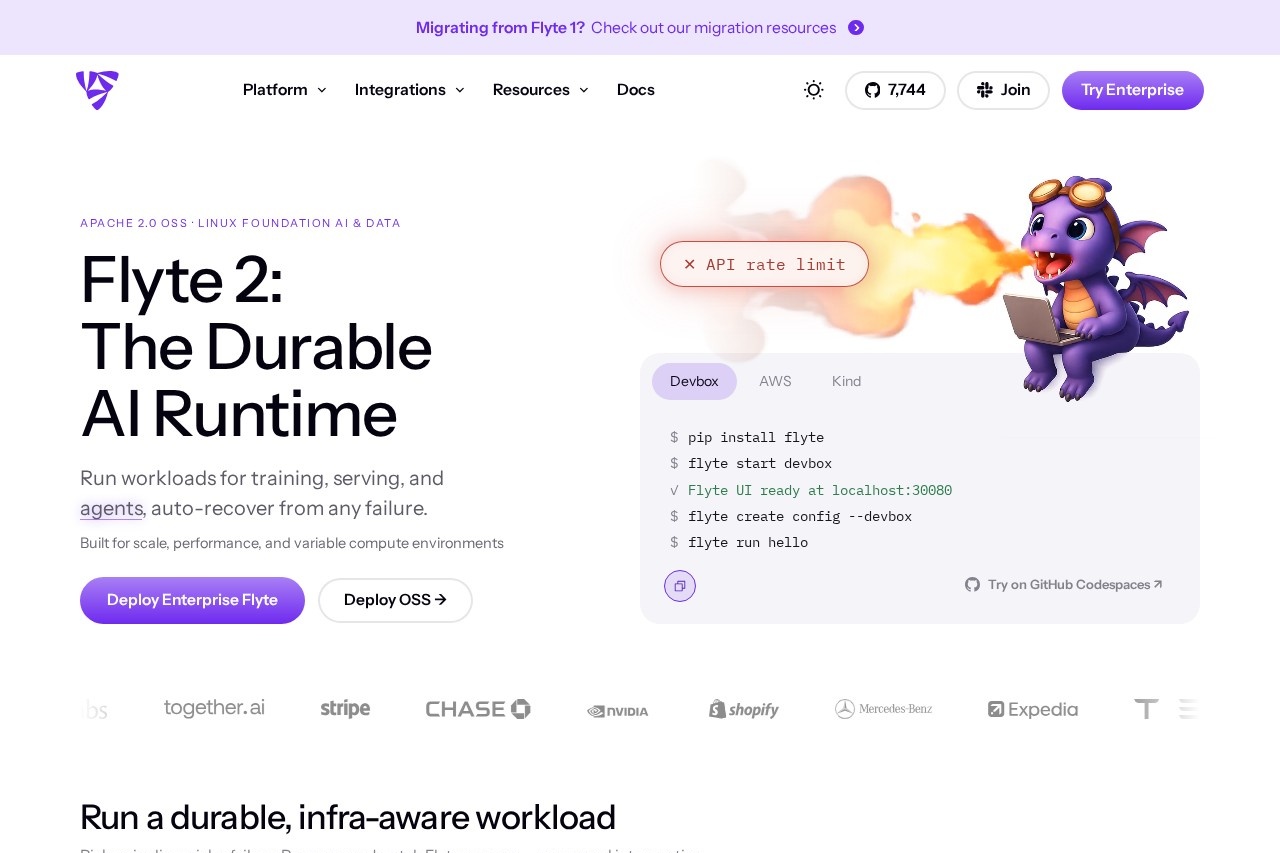 Flyte screenshot