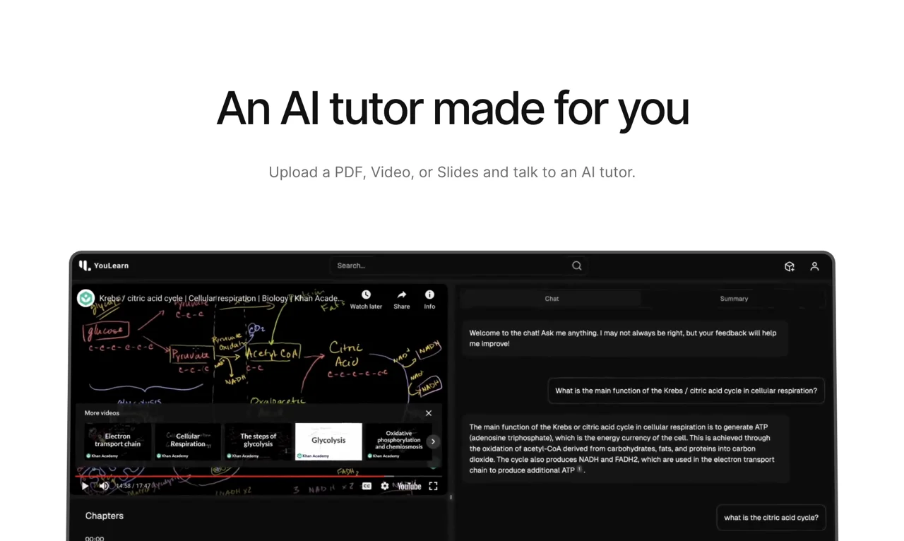 YouLearn screenshot