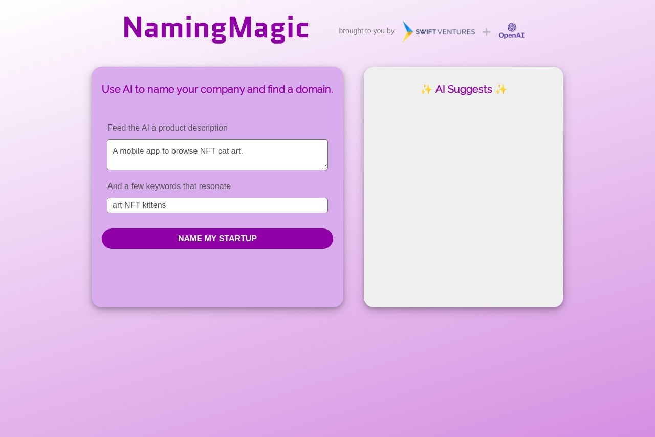 Naming Magic screenshot
