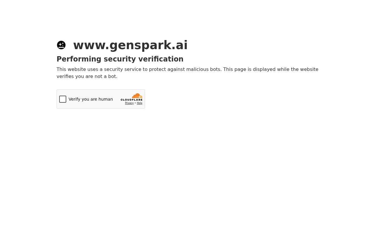 Genspark screenshot