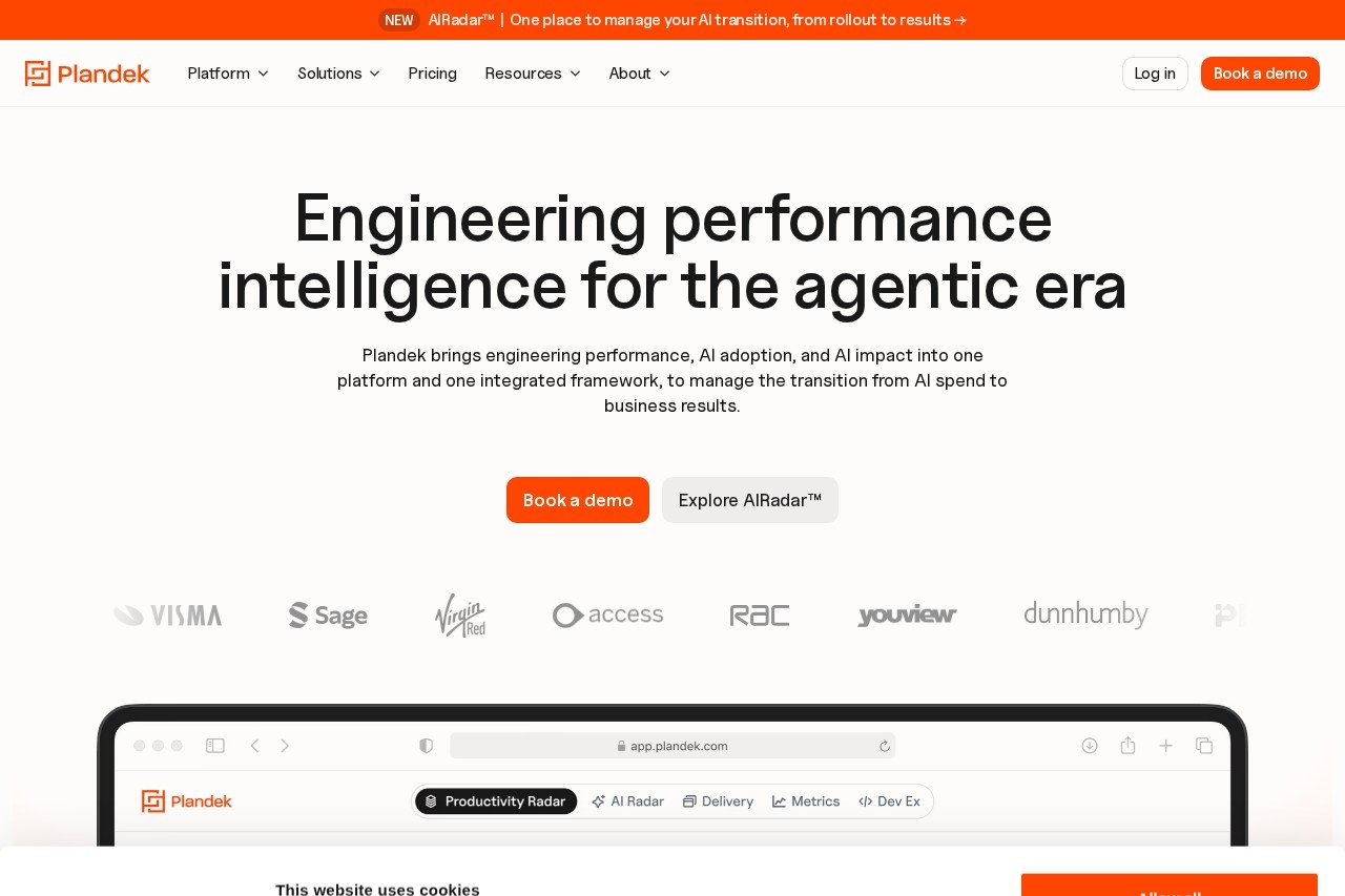 Plandek Intelligent Analytics screenshot