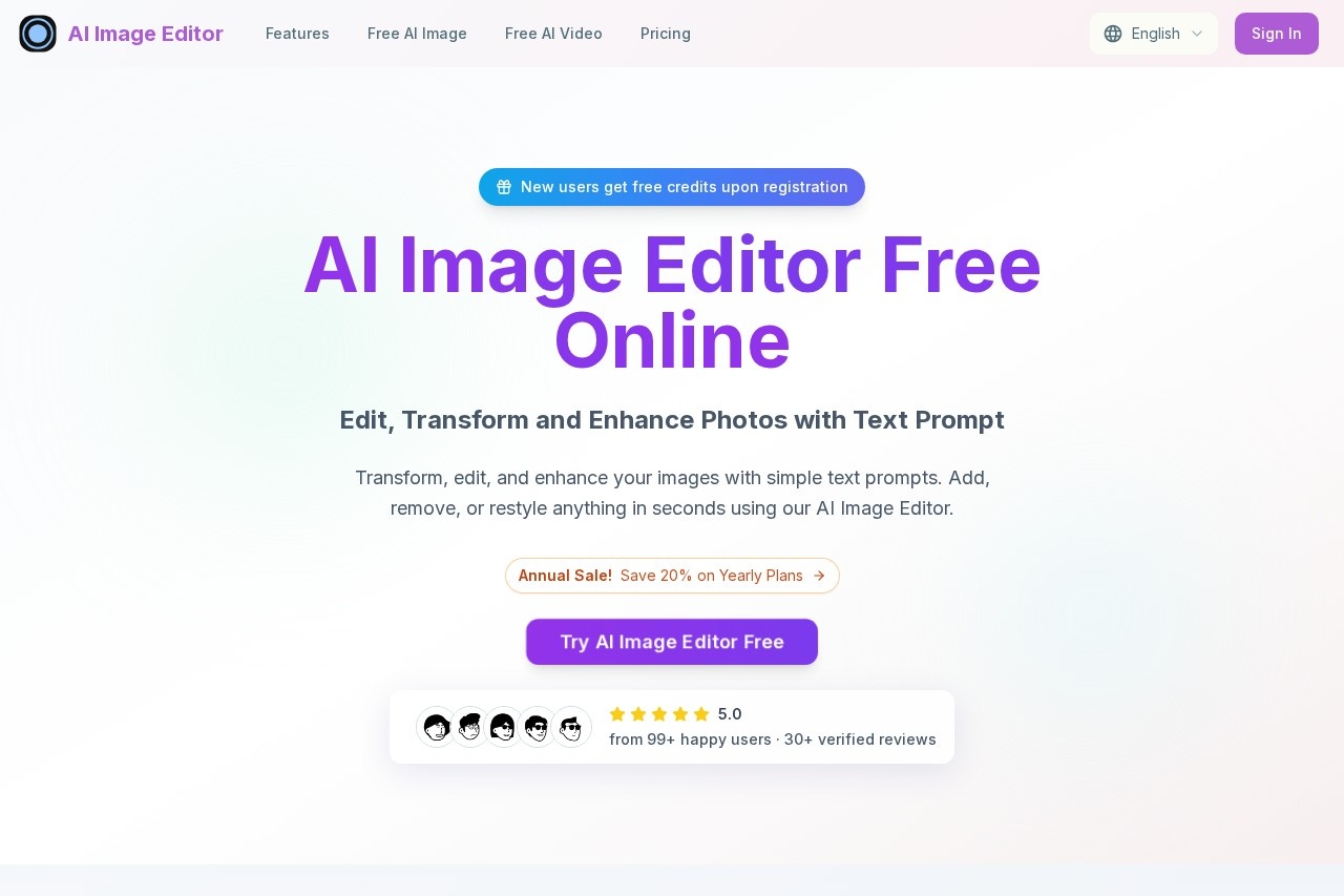 AI Image Editor screenshot