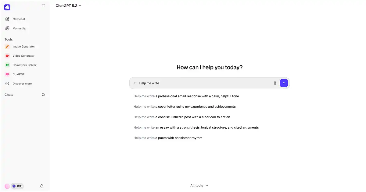 Overchat AI screenshot