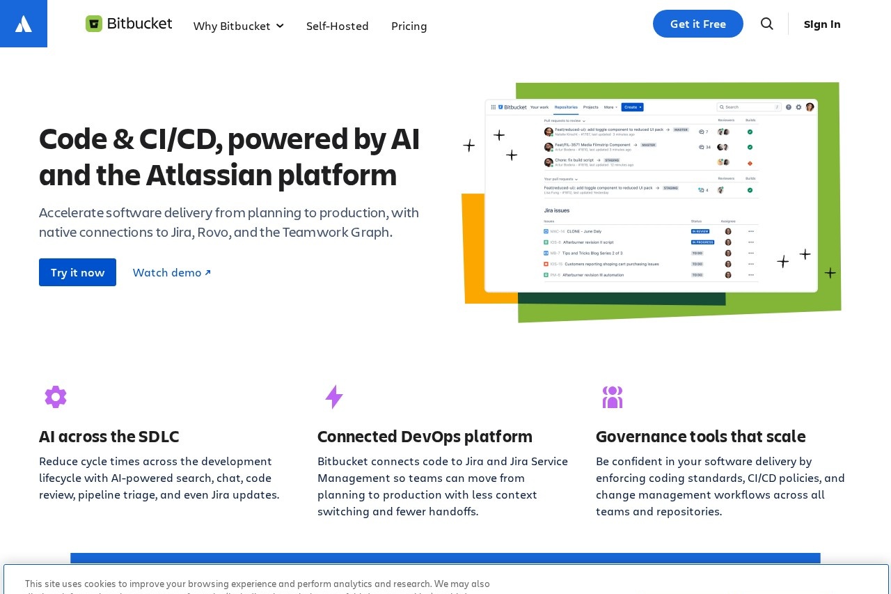 Bitbucket screenshot