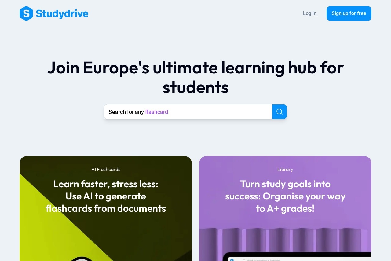 Studydrive screenshot
