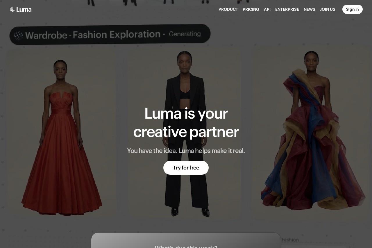 Luma AI screenshot