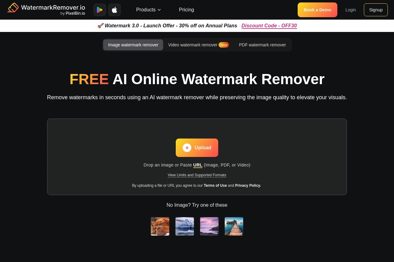WatermarkRemover.io screenshot