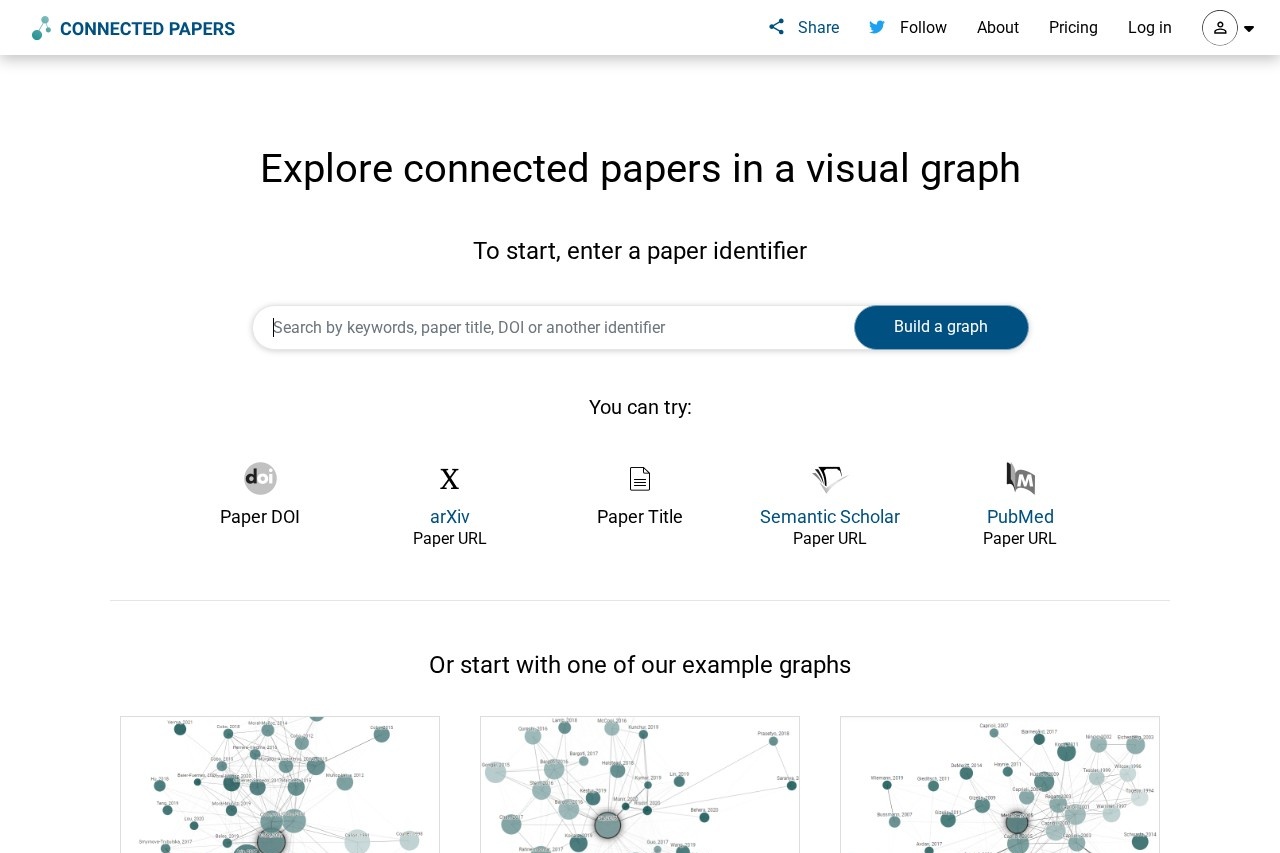 Connected Papers screenshot