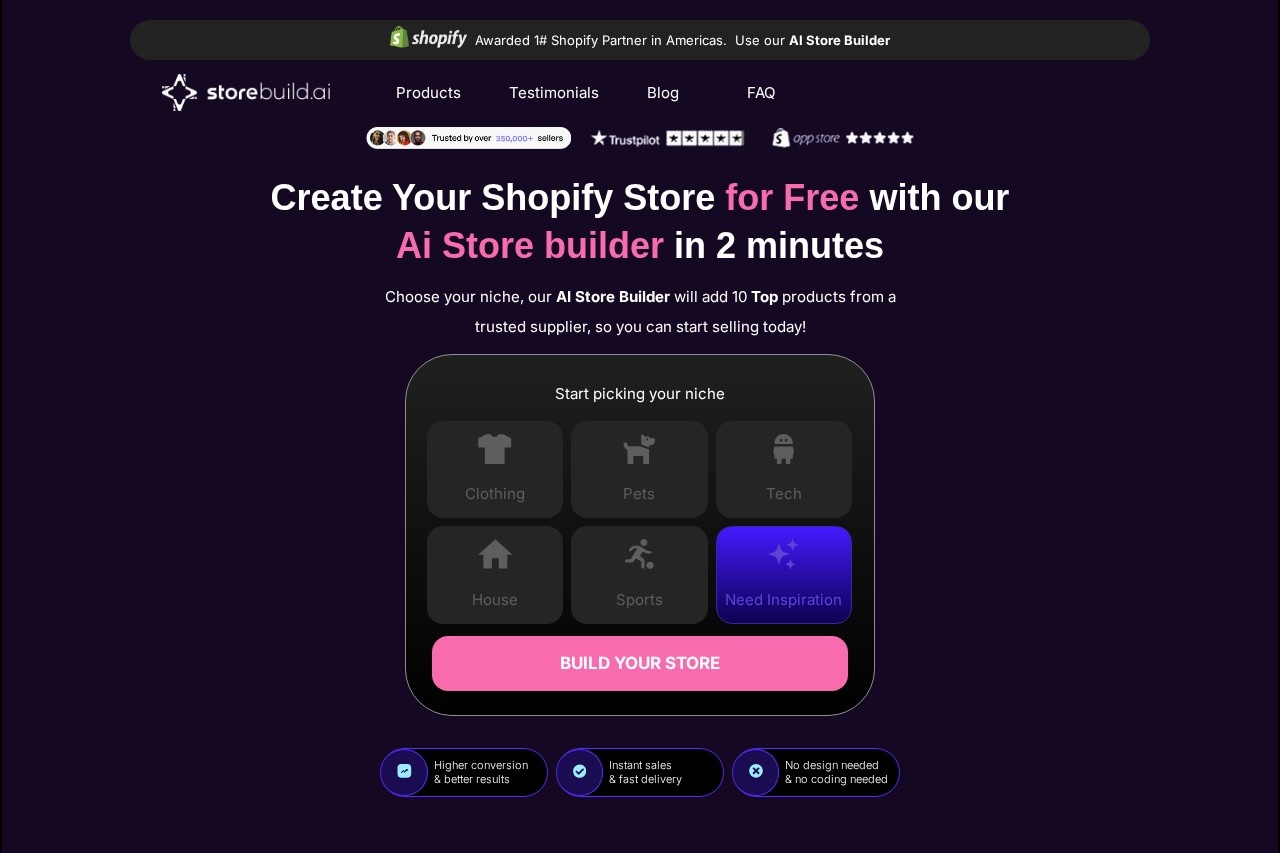Storebuild.ai screenshot