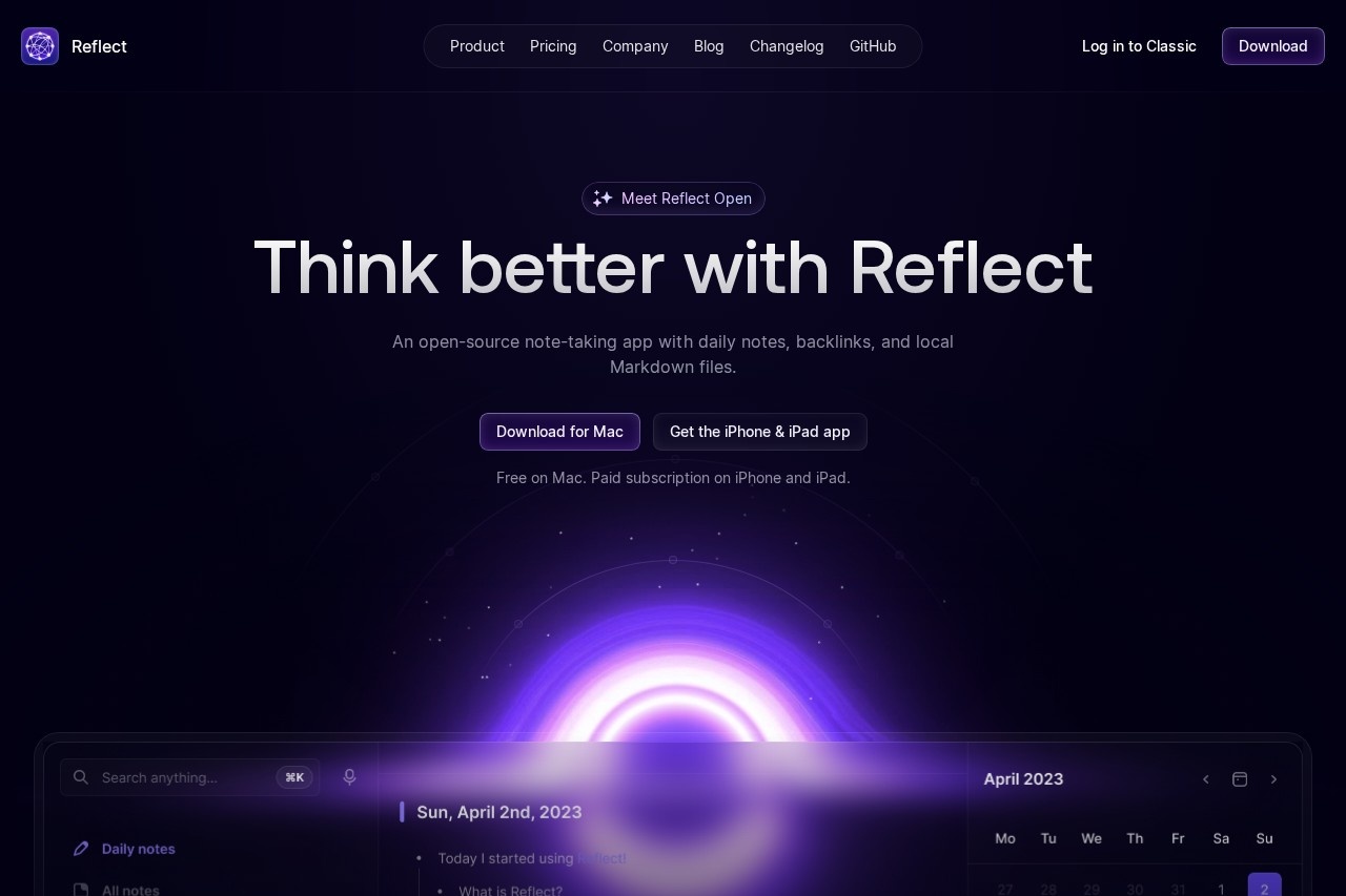 Reflect screenshot